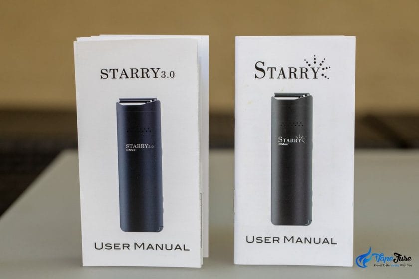 Starry Portable Vaporizer users manuals
